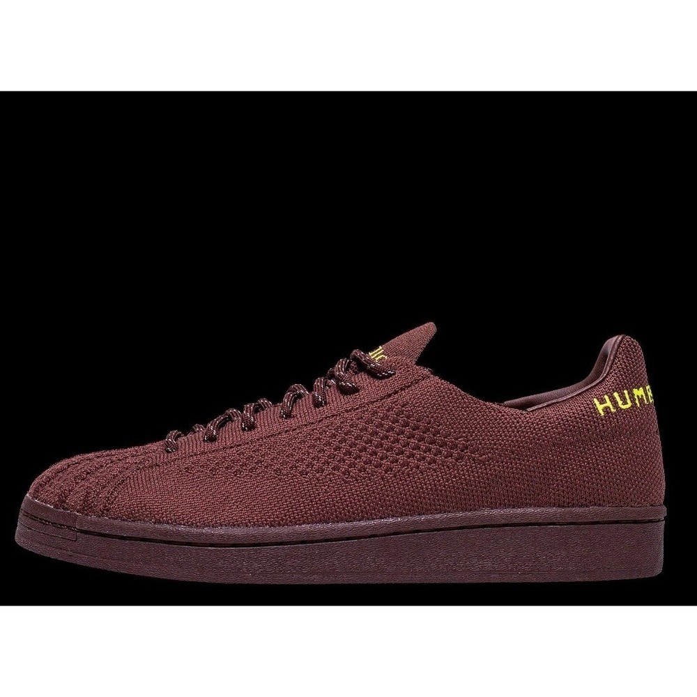 Size 7.5 - adidas Pharrell x Superstar Primeknit Brown